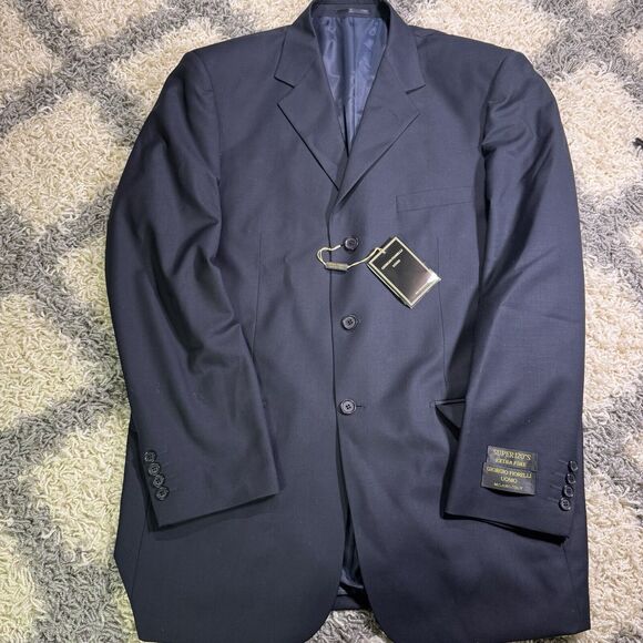 GIORGIO FIORELLI UOMO Mens‎ 48 Suit Jacket Super 120s Extra Fine - Picture 1 of 6